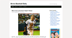 Desktop Screenshot of bronxbaseballdaily.com