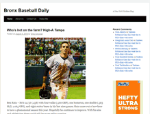 Tablet Screenshot of bronxbaseballdaily.com